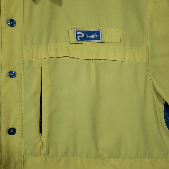 Pelagic Eclipse Fishing Guide button down Shirt Vented Caped Breathable XL flaws - Picture 3 of 15